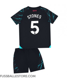 Günstige Manchester City John Stones #5 3rd trikot Kinder 2023-24 Kurzarm (+ Kurze Hosen)